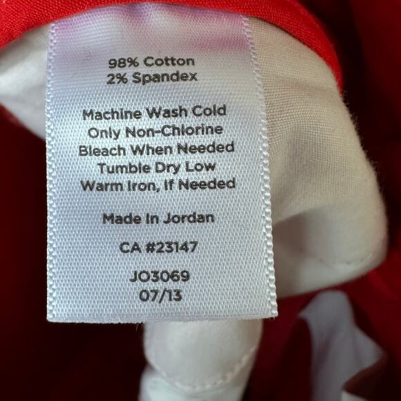 Talbots Signature 8 Cherry Red Velveteen Pants Holiday Classic Winter Career EUC - Picture 7 of 7